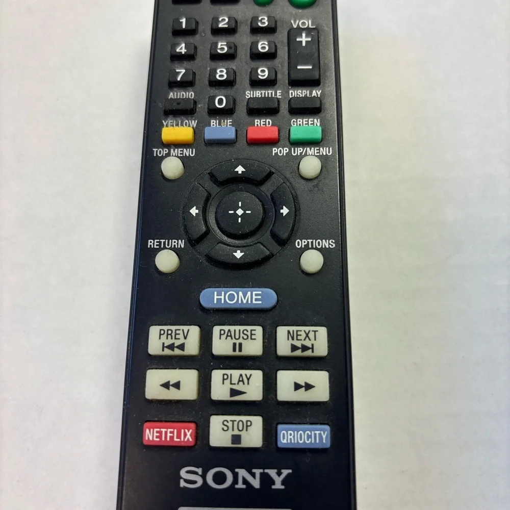 Sony Genuine Black Remote Controller with Multicolored Buttons, # RMT-B116A